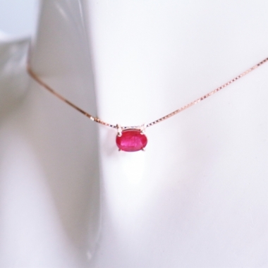 Ruby-wink necklace