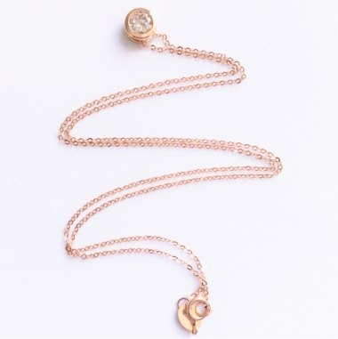 Diamond Bezel necklace