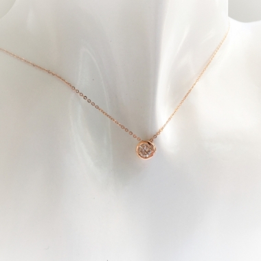 Diamond Bezel necklace